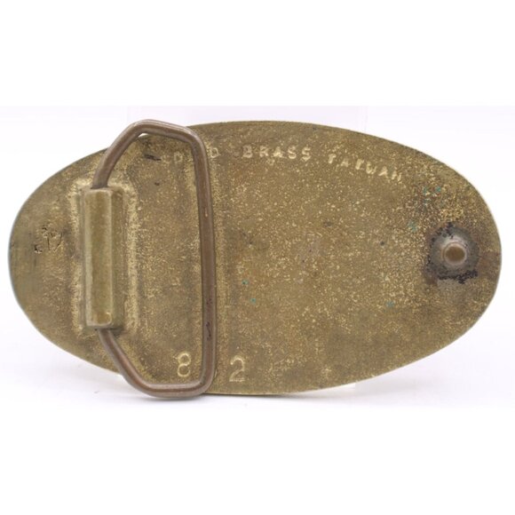 Old Golfers Never Die They Just Lose Their Stroke Brass Belt Buckle USA Made Vtg - Picture 2 of 8